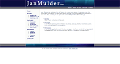 Desktop Screenshot of janmulder.com